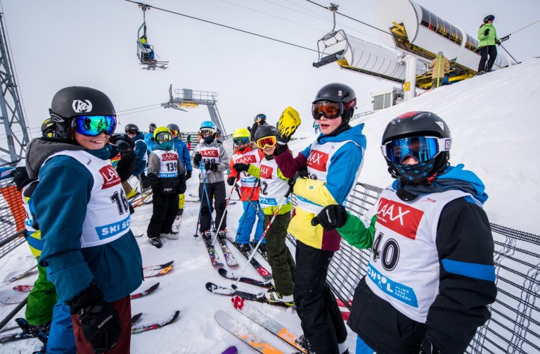 Gute Laune beim Mini Shred Contest trotz mäßigem Wetter.