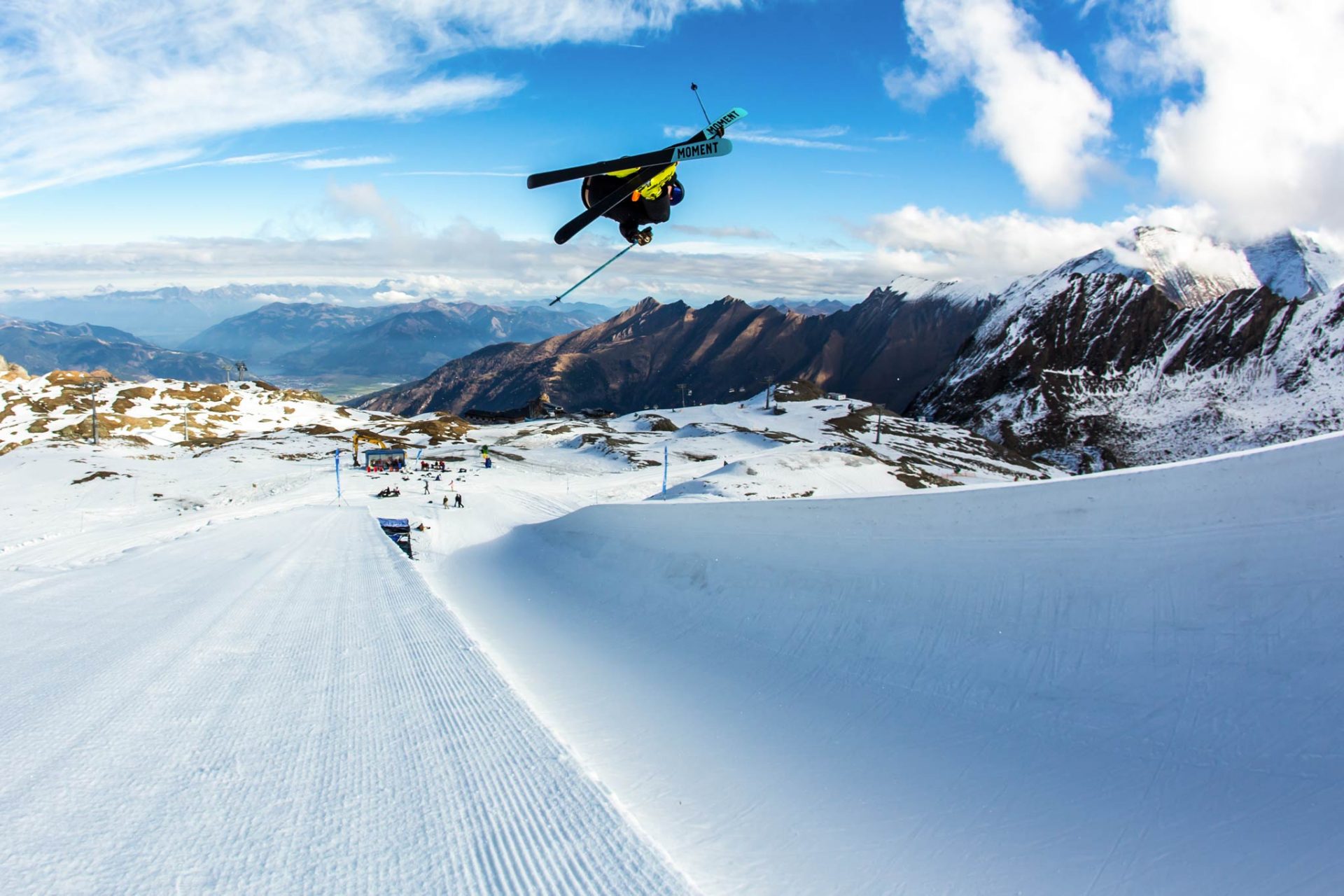 Das aktuelle Park-Setup am Kitzsteinhorn - Von Profis erprobt - Rider: David Wise - Foto: A. Monsberger