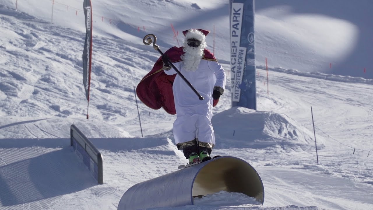 Nikolaus Shred im Snowpark Kitzsteinhorn