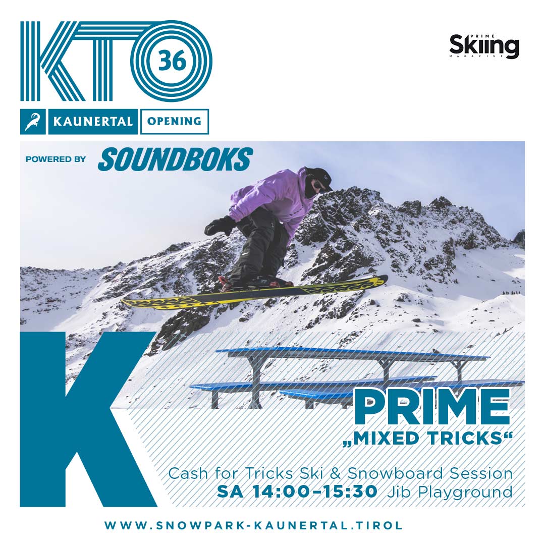 PRIME Cash4Tricks Session am Samstag - offen für alle Freeskier und Snowboarder!
