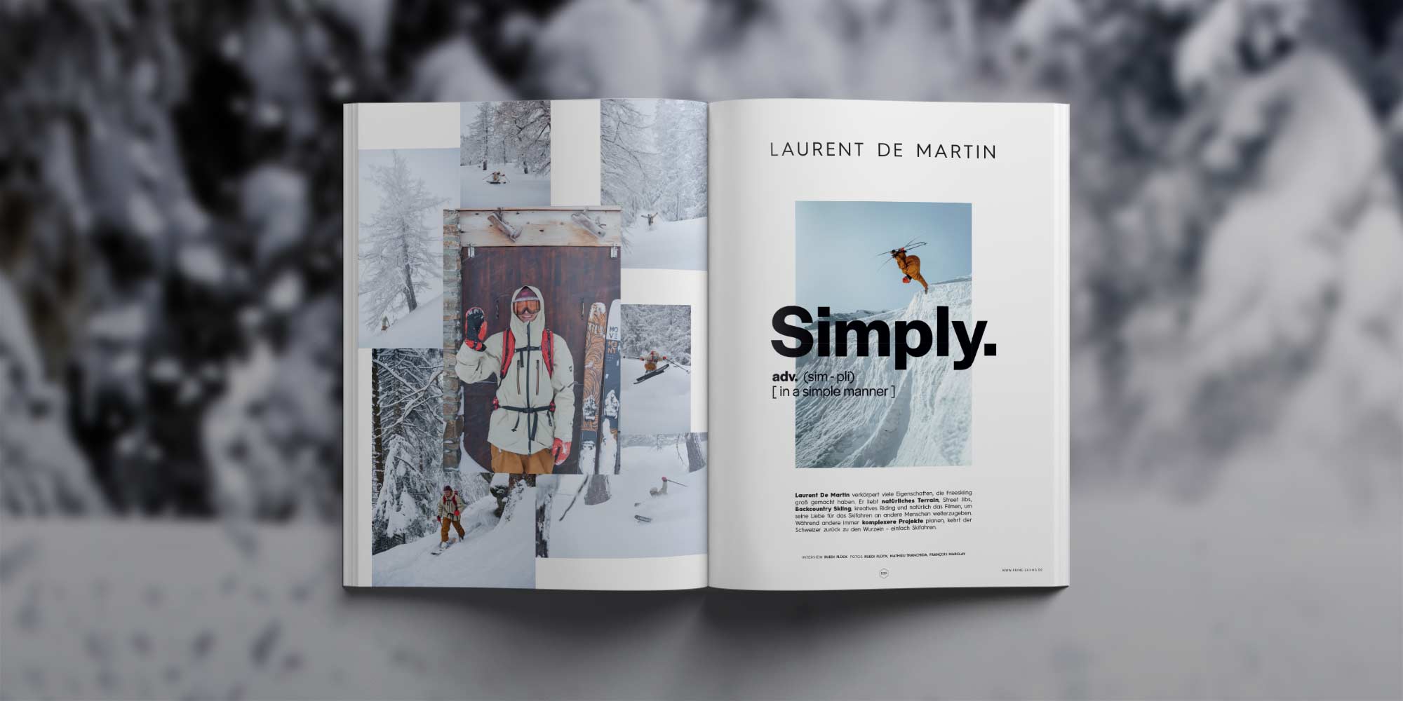 PRIME Skiing #31 Artikel Highlights: Simply – Laurent De Martin