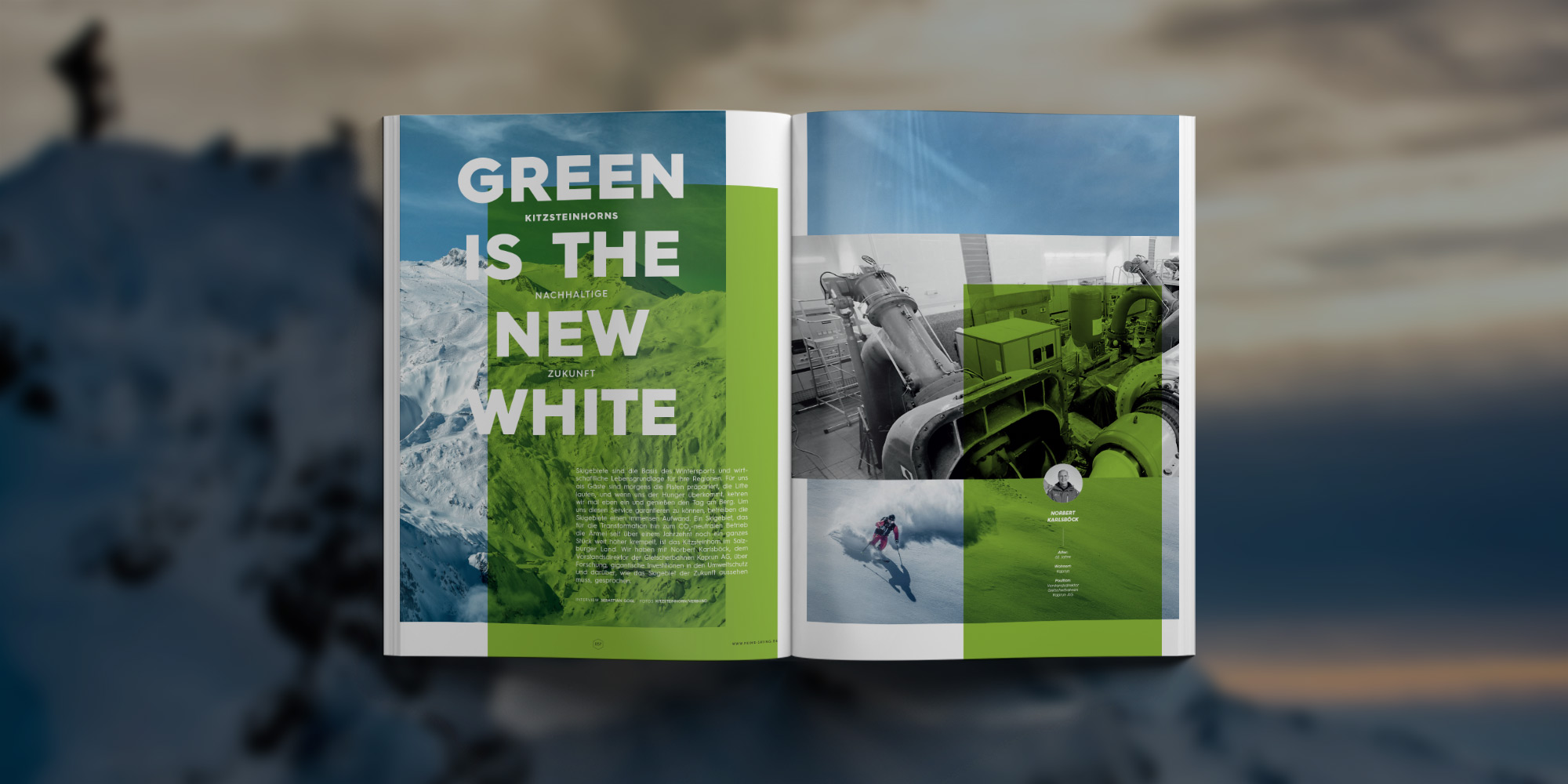 PRIME Skiing #34 - Artikel Highlights: Green is the new White - Kitzsteinhorns nachhaltige Zukunft