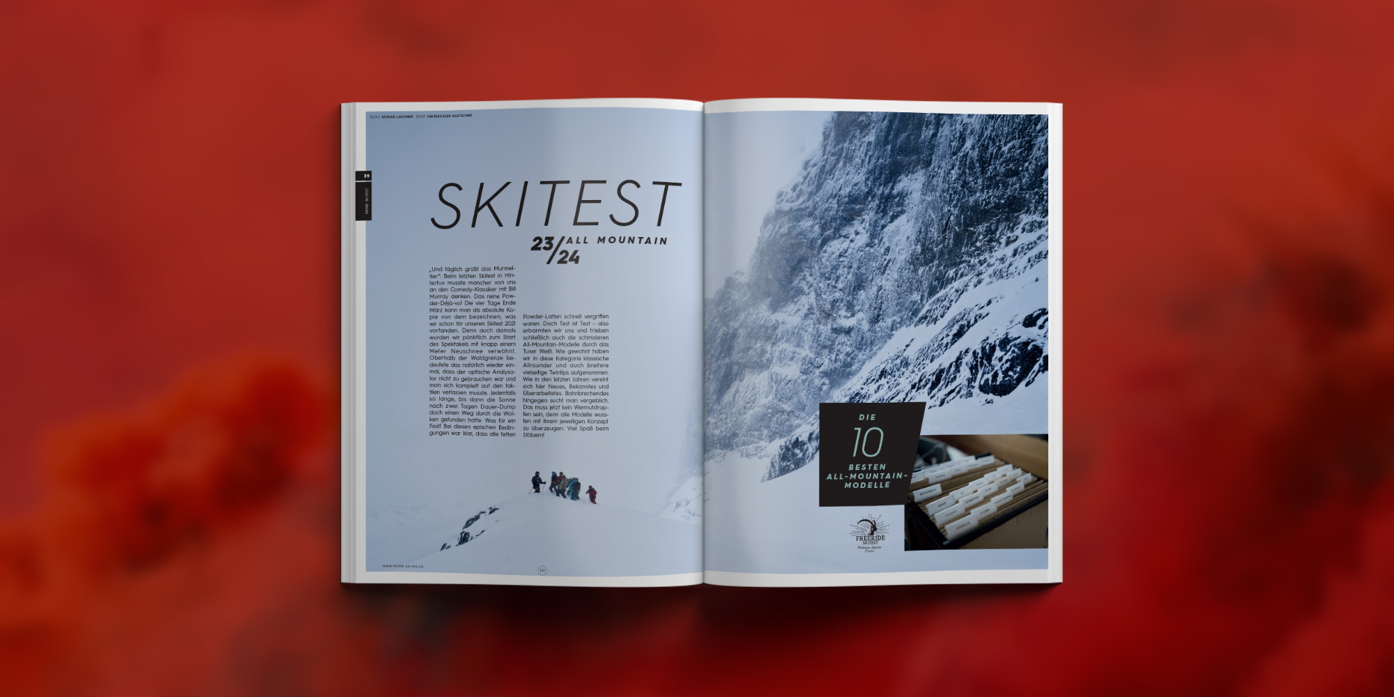 PRIME Skiing #39 Artikel Highlights: Skitest: Top 10 All-Mountain Ski