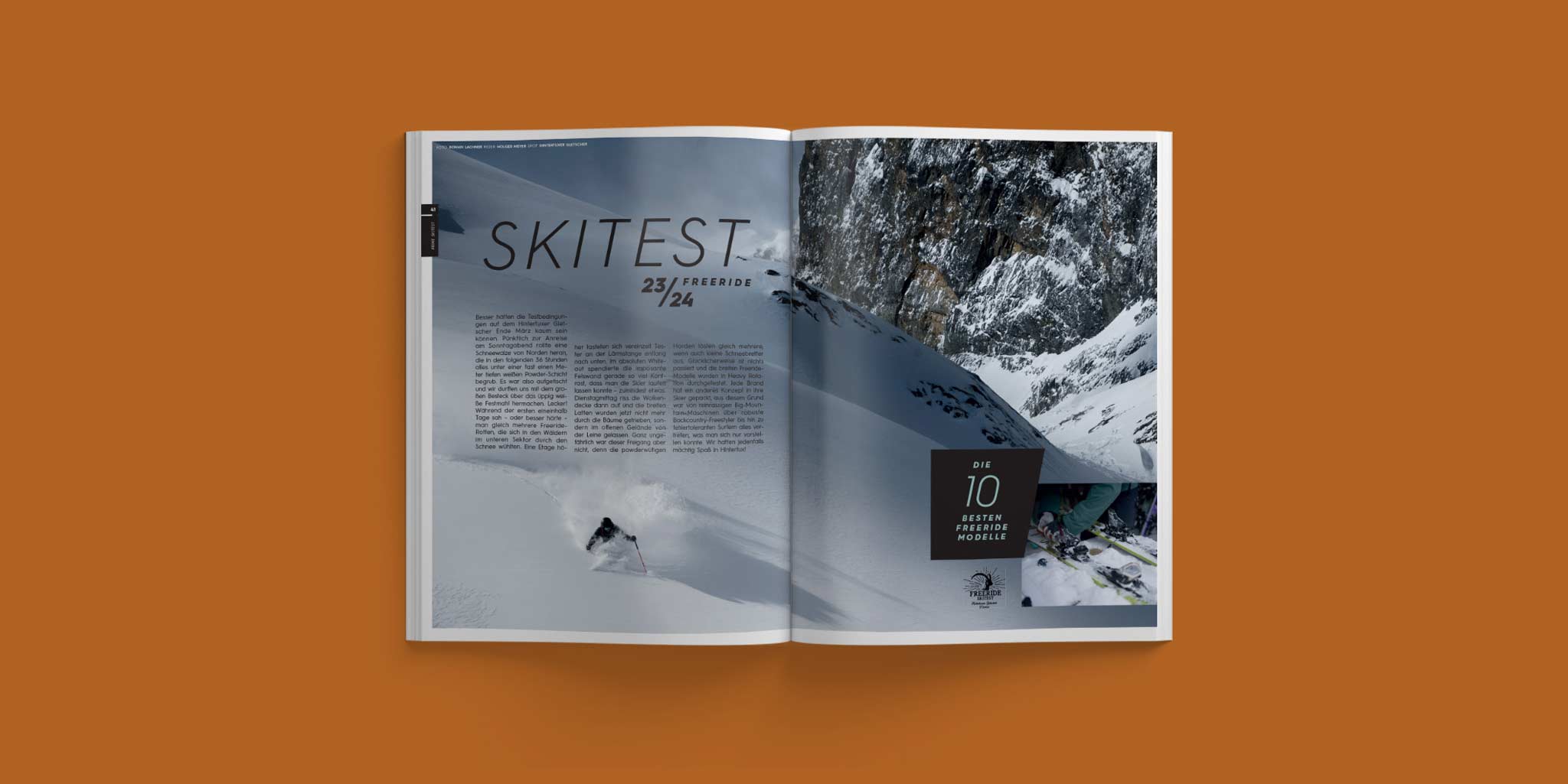 PRIME Skiing #41: Artikel Highlights - Skitest: Die 10 besten 10 Freeride-Modelle