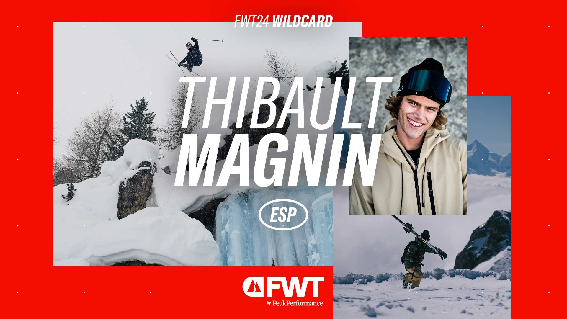 Ausgestattet mit einer Season Wildcard nimmt der 23-jährige Spanier Thibault Magnin an der Freeride World Tour 2024 teil.